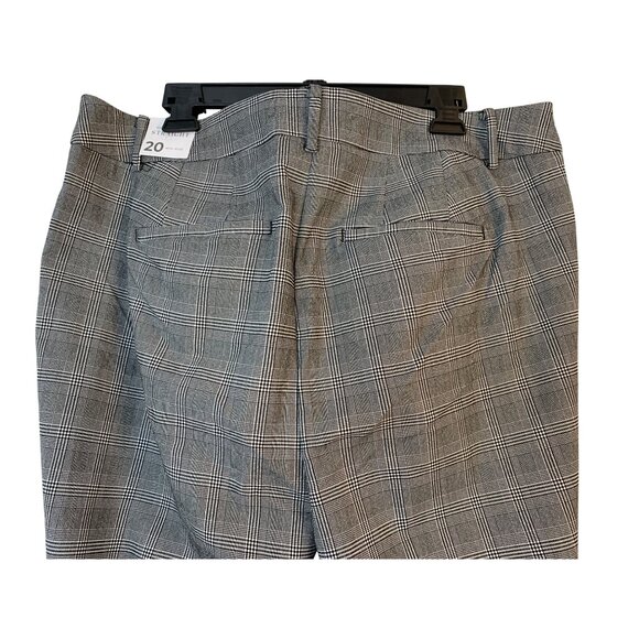 Lane Bryant 4-Season Straight Mid-Rise Plaid Pants Size 20 Plus 9092 NWT - Picture 11 of 12